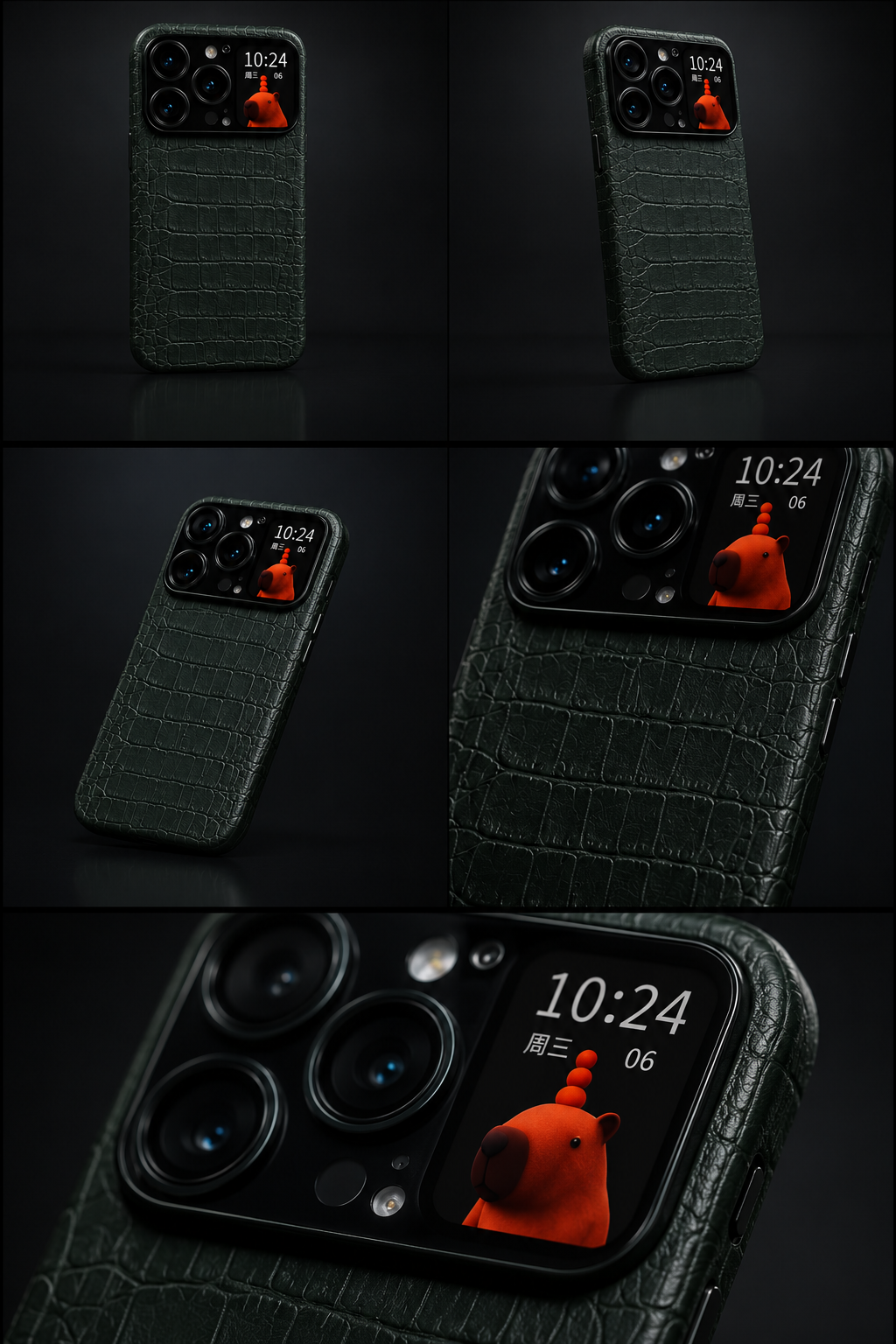 XCASE OLED Verde Croc